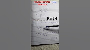 Part 4 | 💥 Cayley Hamilton Theorem detailed explanation 💥 #engineeringcourse