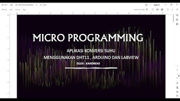 Aplikasi Konversi Suhu Menggunakan DHT11,Arduino dan Labview