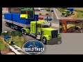 World truck driving simulator  gameplay 4 peterbilt 359  dirt road