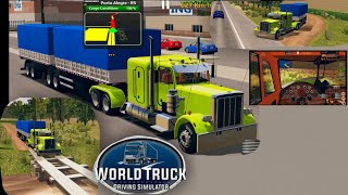 World Truck Driving Simulator - GamePlay #4 (Peterbilt 359 & Dirt Road) screenshot 5