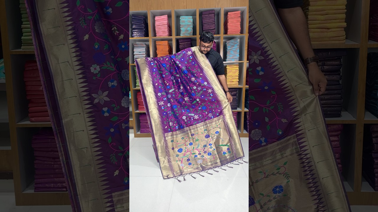 Janhvi Kapoor–Inspired Kanchivaram Paithani Silk Saree