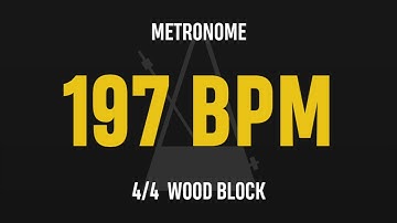 197 BPM 4/4 - Best Metronome (Sound : Wood block)