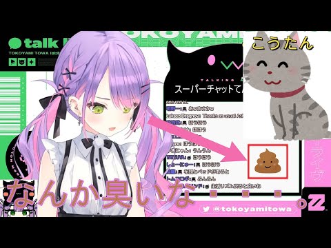 【常闇トワ】配信部屋でう〇こするこたーちの話【ホロライブ】