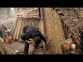 Viking Camp: Overnight in the Viking House - Clay Walls, Smoked Fish - Bushcraft Project (PART 10)