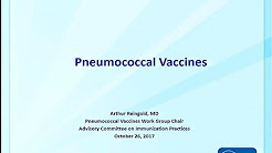 October 2017 ACIP Meeting - Pneumococcal Vaccines; Anthrax; RSV; Evidence based Recommendations