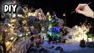 I have dreamed of doing this for a long time. New Year's village. Christmas village. DIY