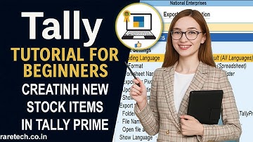 Tally Tutorial for Beginners | Creating New Stock Items in Tally ERP 9 & TallyPrime