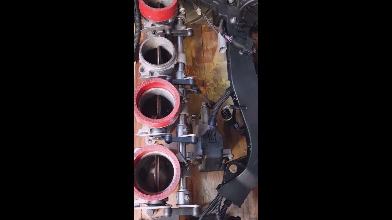 BMW S65 Throttle actuators bench test YouTube