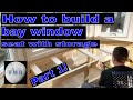 How to build a bay window seat with storage part 1