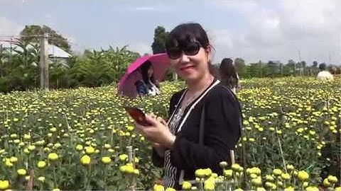 Làng Hoa Sa Đéc2018  Xuân đang đến bên em