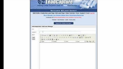 EZLead Capture Autoresponder Demo