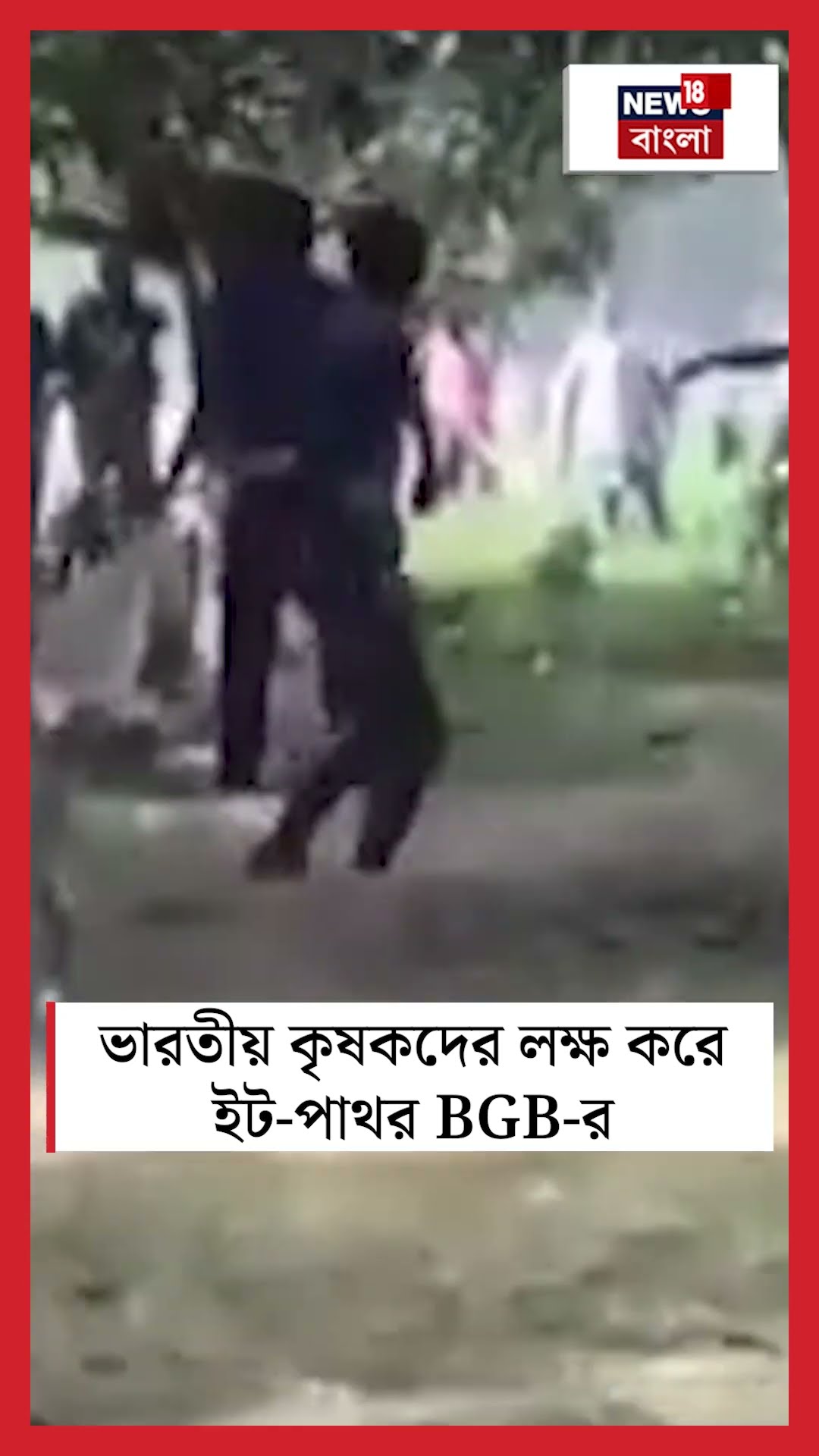 Malda য় ভারতীয় কৃষকদের লক্ষ করে ইট পাথর BGB র | N18S #shorts