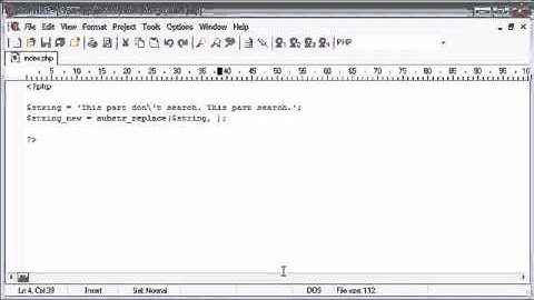 Beginner PHP Tutorial   50   String Functions Replacing Part of a String   YouTube