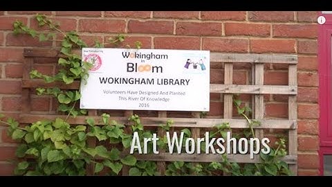 Workshop at Wokingham Library - Building The Arc sculpture with local stories