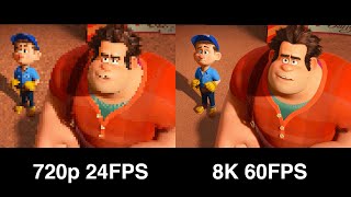 Wreck It Ralph 2012 In 8K 60Fps Remastered & Upscaled By Artifical Intelligence