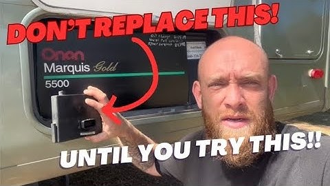 Fixing Onan 5500 Marquis Generator. It shuts off when start button is released