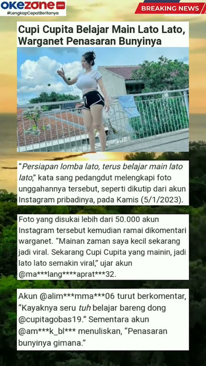 Cupi Cupita Main Lato-lato #viral #artist #cupicupita #latolato #news #tranding #mainananak #new