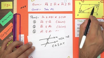 Theorem 8.3, ch 8 Class 9, Pair of opposite sides of quadrilateral is equal, it
