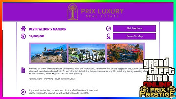 NEW LISTINGS MANSION MISSIONS, Website, PRICE, Prix Luxury Real Estate, GTA5 2025, GTA Online Update