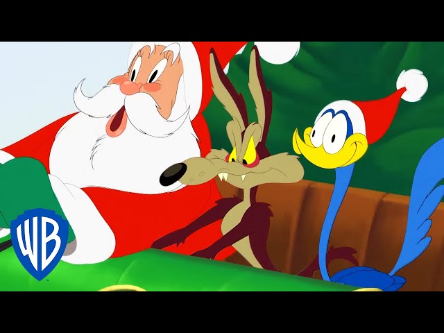 Looney Tunes | Wile E Coyote and Road Runner Meet Santa | WB Kids class=