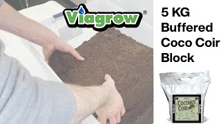 Viagrow Buffered Coco Coir, Premium Growing Media 5 KG / 11 Lbs.