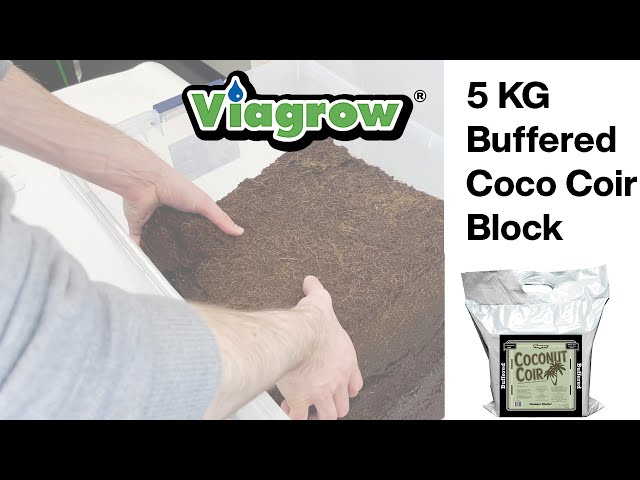 Viagrow Buffered Coco Coir, Premium Growing Media 5 KG / 11 Lbs. class=