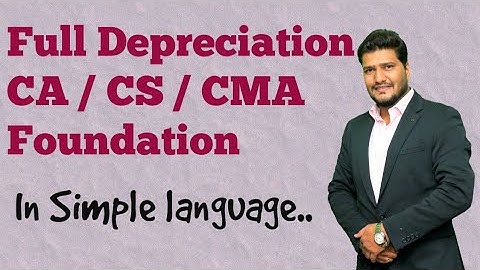 Depreciation: Foundation