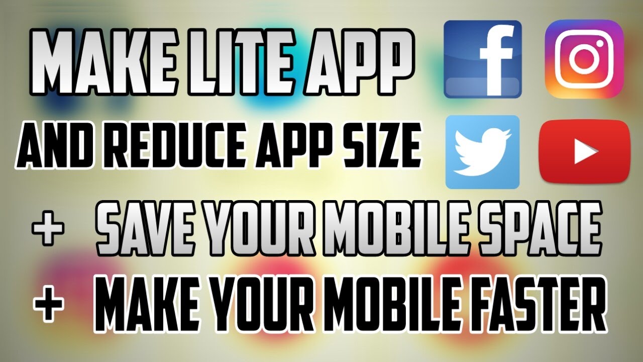 How To Make Lite App And Reduce App Size YouTube