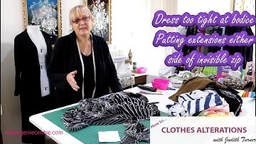 Dress tight put extension side of invisible zip