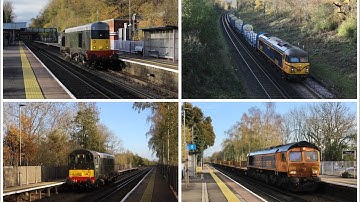 Trains at Hildenborough including 20007 running nose end first! - 12/11/25