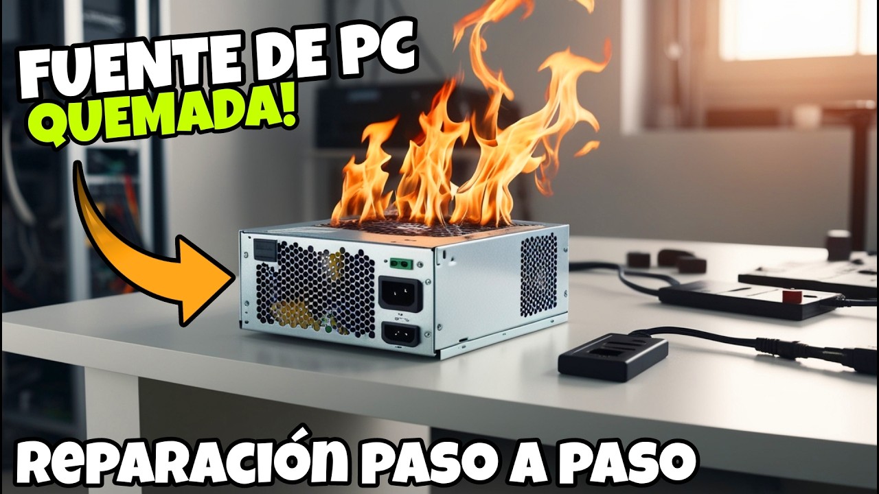 🔥COMO REPARAR FUENTE DE ALIMENTACION DE PC O ARREGLAR FUENTE DE