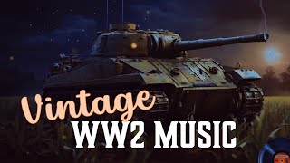 Vintage Jazz playing in WW2 tank | Crickets in the background