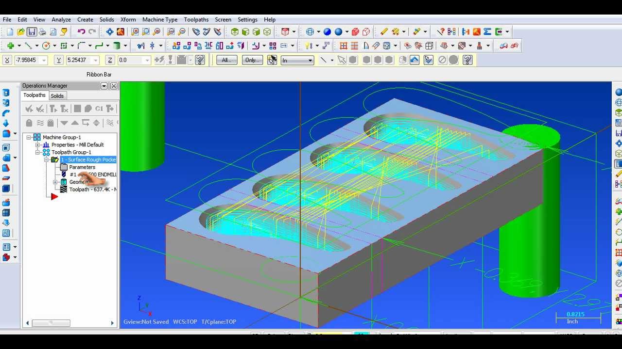 Machining MasterCam X5 - YouTube