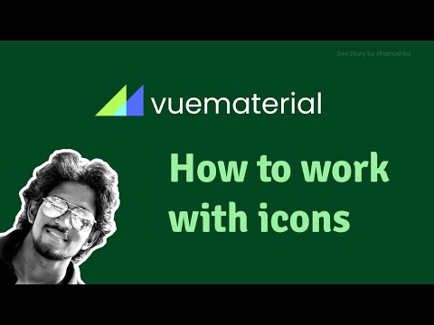How to work with vuematerial icons