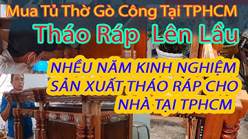 Tủ thờ gò công 9 trụ, Mặt Gỗ Gỏ Đỏ và Căm Xe. Gốc Làng nghề truyền thống tủ thờ gò công.