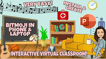 BITMOJI VIRTUAL CLASSROOM USING POWERPOINT | Teacher Ivee Tutorials