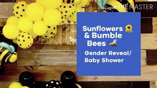 Sunflowers \& Bumble Bees Gender Reveal\/Baby Shower