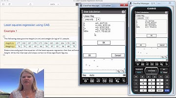 Least squares regression line (CAS)