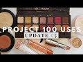 100 uses project pan october update (project pan check-in $5) +2 new roll-ins // using up my makeup