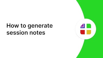 How to generate session notes (ABAnote)