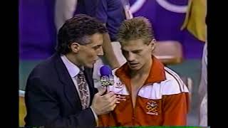 Jamie Pagendam interview after his 1988 Olympic boxing match - referee fail