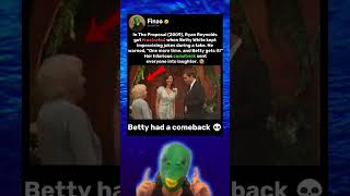 In The Proposal (2009) Betty White’s improvised joke left Ryan Reynolds laughing #funny #shorts