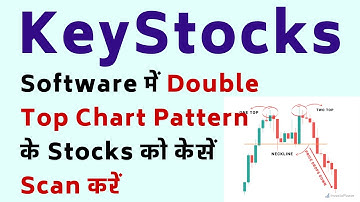 How To Scan Double Top Chart Pattern Stocks In KeyStocks ! Double Top Chart Pattern Scanner