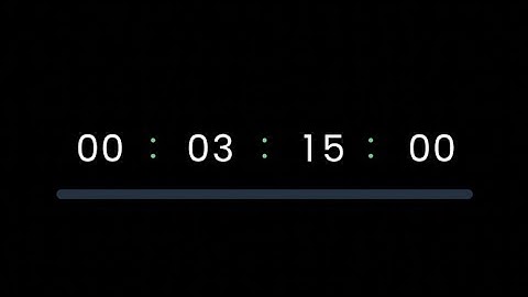 3 MINUTES 15 SECONDS - TIMER & ALARM - COUNTDOWN