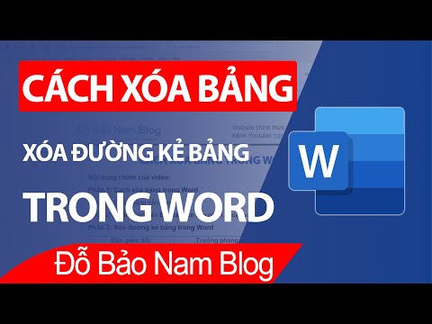 #1 Cách xóa bảng trong Word, xóa đường kẻ bảng trong Word 2021, 2019, 2016, 2013… Mới Nhất