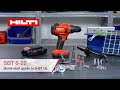 Hilti nuron sbt 622 perceusevisseuse sans fil  guide de dmarrage rapide