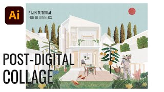 Make this Post-Digital Collage with Illustrator | Adobe Illustrator Tutorial for Architects