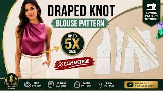 Easy Top Pattern Drafting Step by Step | S–5XL