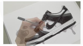 How to draw- Nike Dunk low | Timelapse #drawing