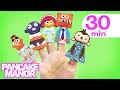 The Finger Family + more songs for kids and babies | Pancake Manor